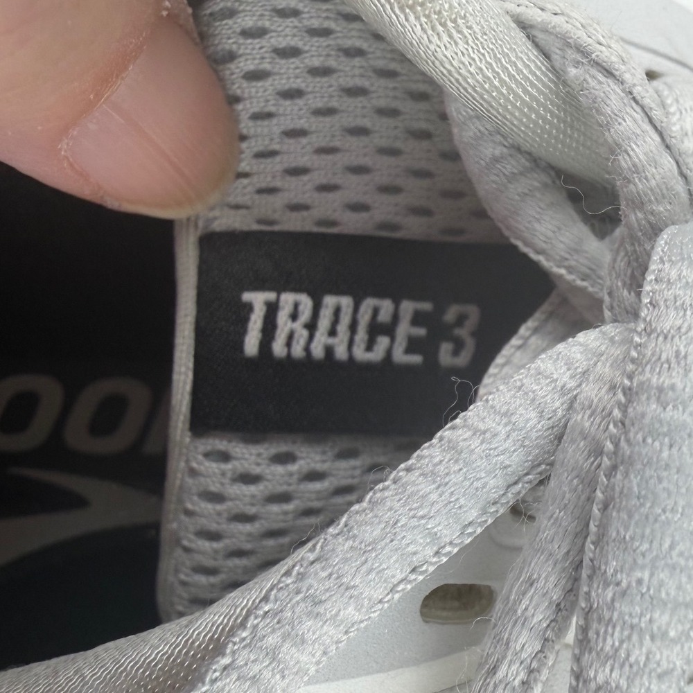 Brooks Trace 3 Running Shoes Womens 8 Wide White Black 1204011D191 Sneakers - Picture 6 of 8